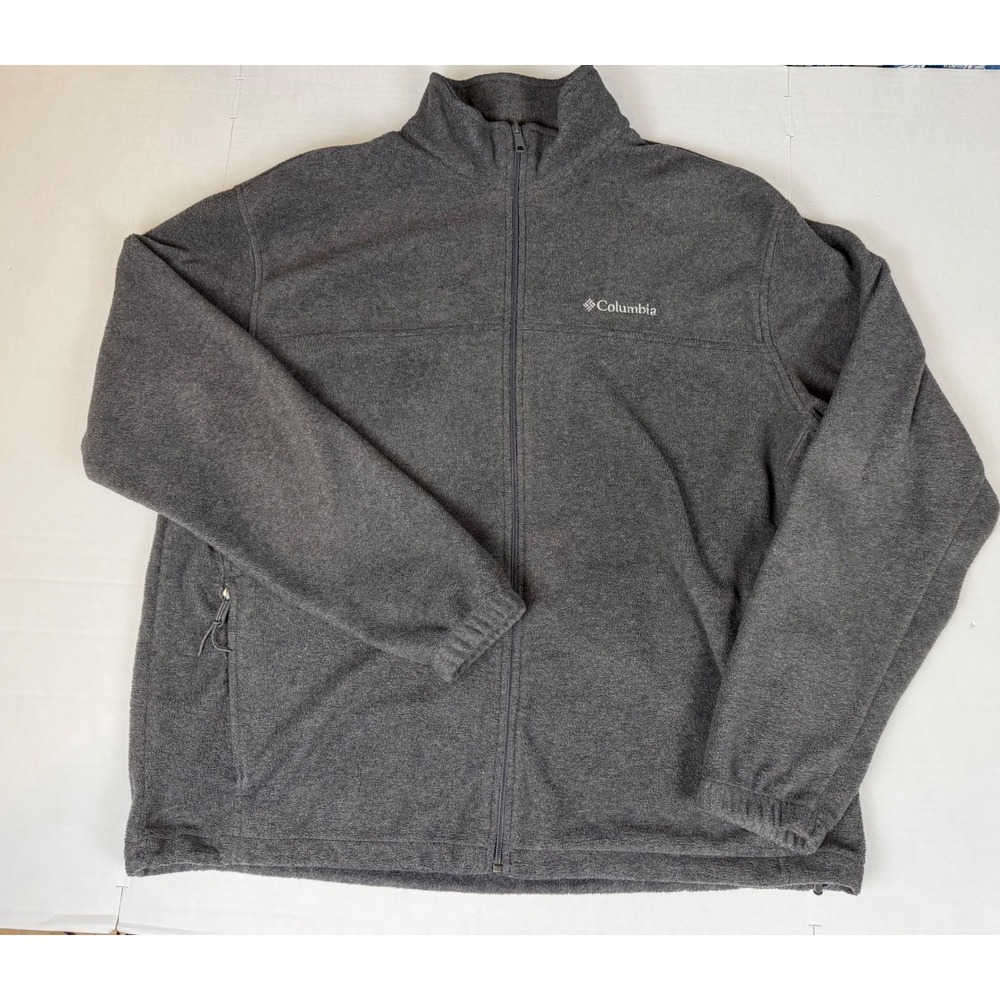 Columbia Gray Fleece Full Zip Jacket Men's XL
